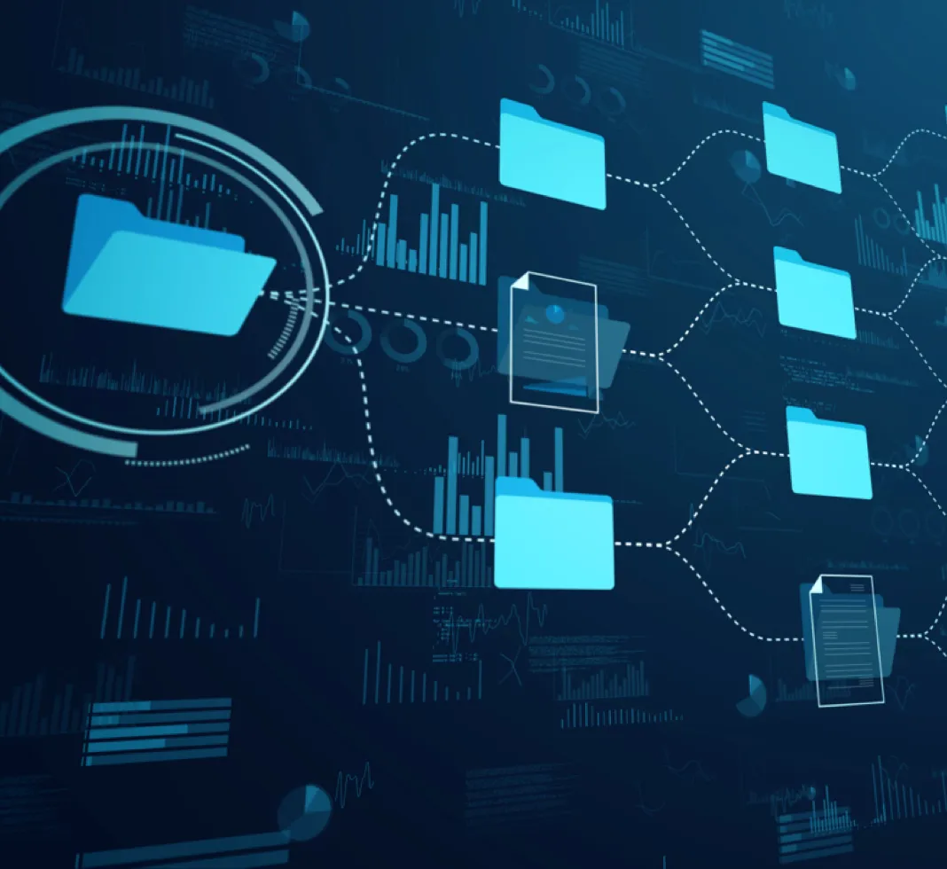 A woman giving a presentation to a client.